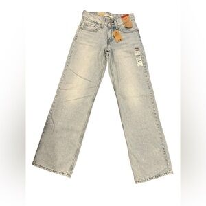 Levi’s Superlow Loose Jeans baggy low rise button fly light wash 24x32